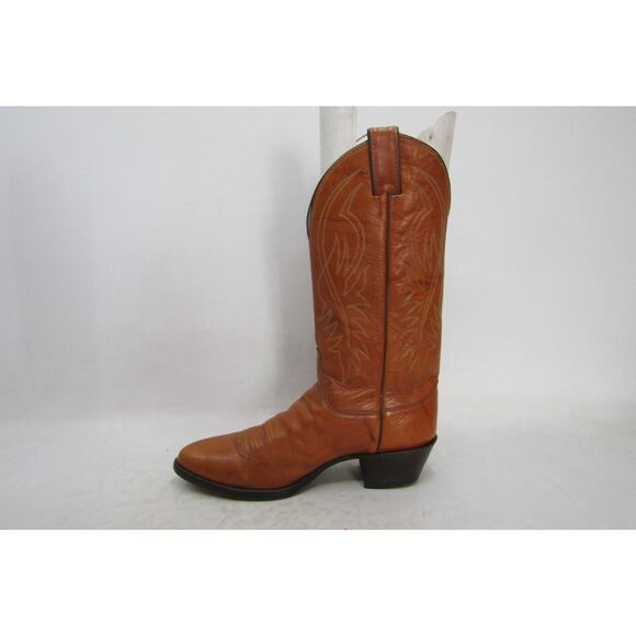 Justin Mens Size 8.5 D Marbled Brown Leather Cowboy Western Boots main image 11